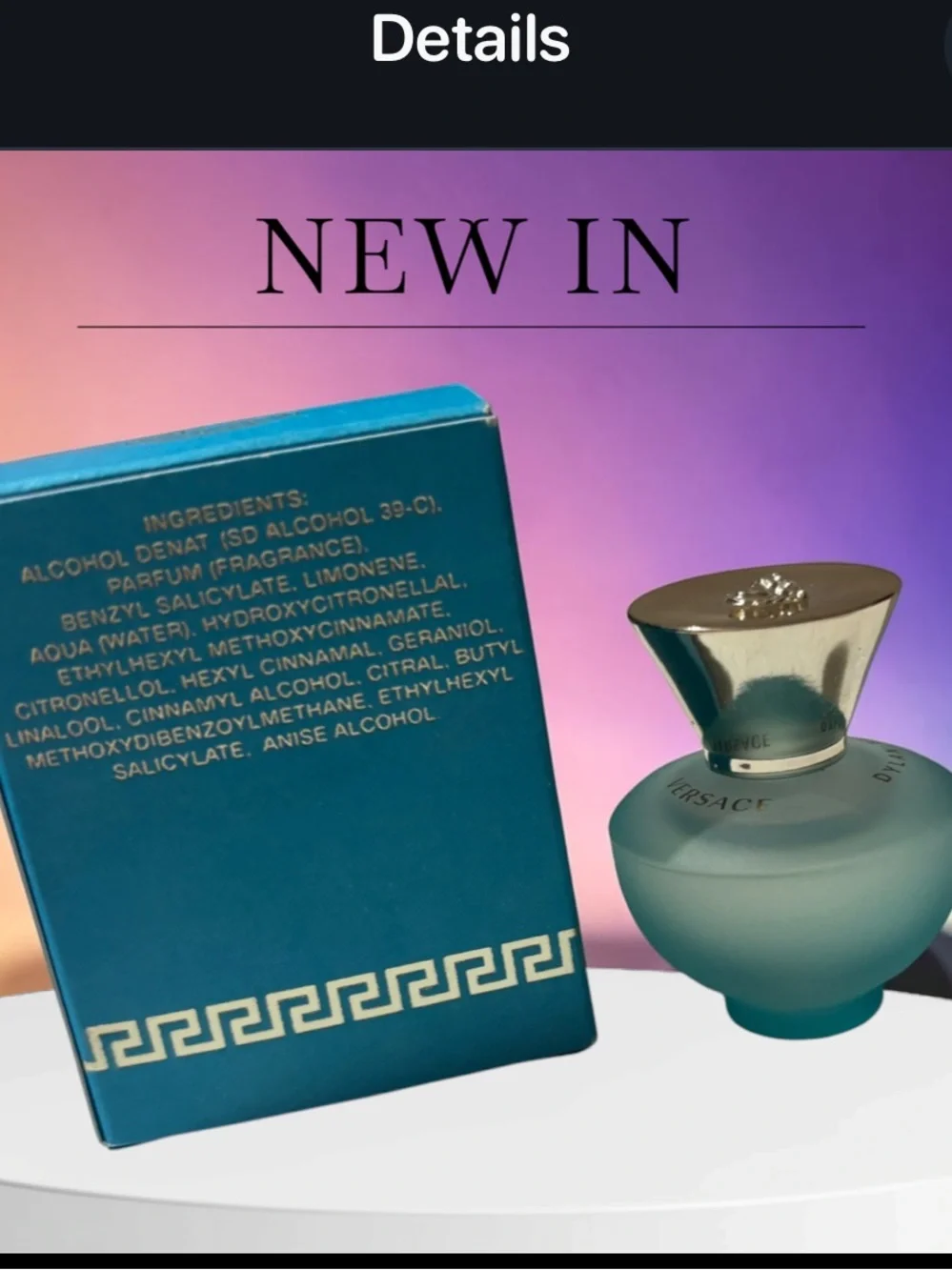 Versace Dylan Turquoise Pour Femme EDT Dabber 5 ml / 0.17 oz